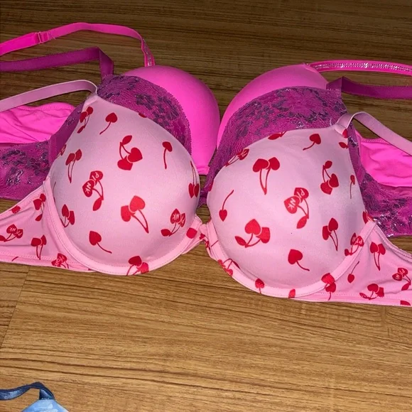 Lot of 5 Victoria's Secret Pink and Multicolor Bra Collection PreOwned - Picture 5 of 16